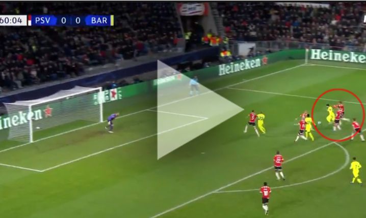 Tak strzela Messi z PSV w Lidze Mistrzów! 0-1 [VIDEO]